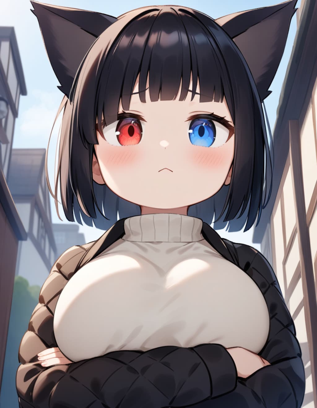 1月の通りすがりの迷子猫①