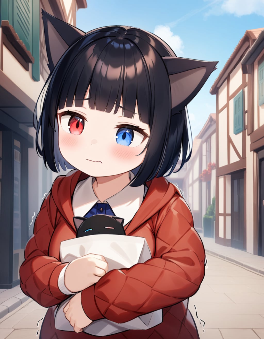 1月の通りすがりの迷子猫①