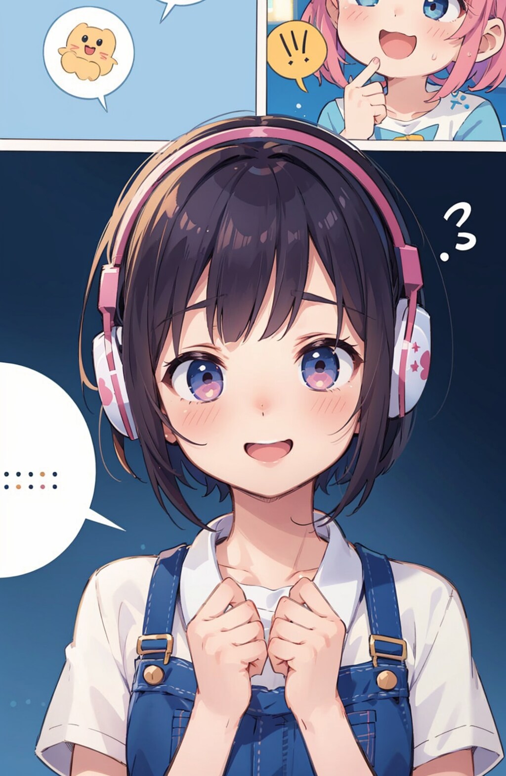 ヘッドフォンで色々楽しむ女の子達♪