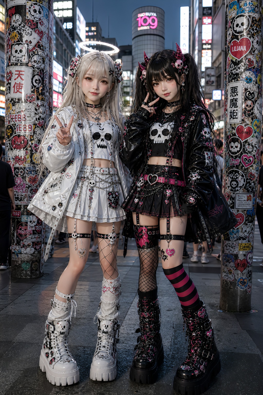 リアル！ルルエル＆リリアナ！ドクロコーデ！