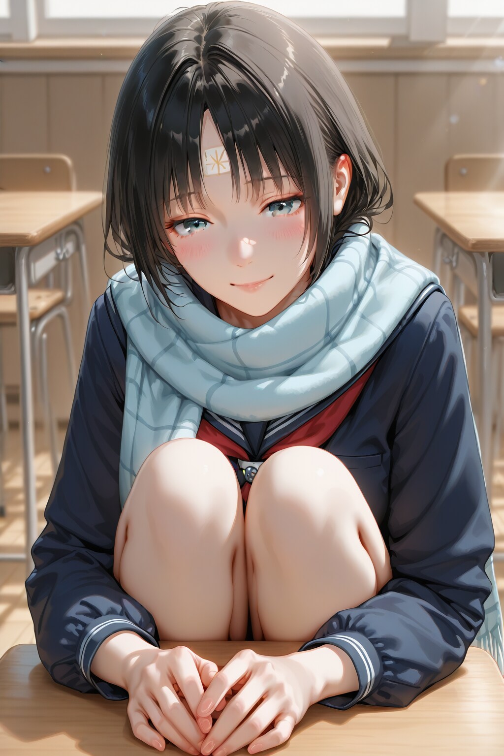 光にほどける午後の教室 | の人気AIイラスト・グラビア