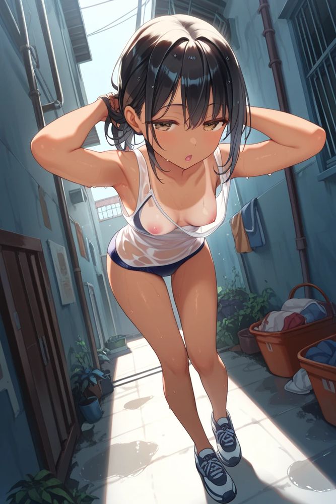 待ってたよ、エッチなおにぃさん（路地裏の半目ちゃん）