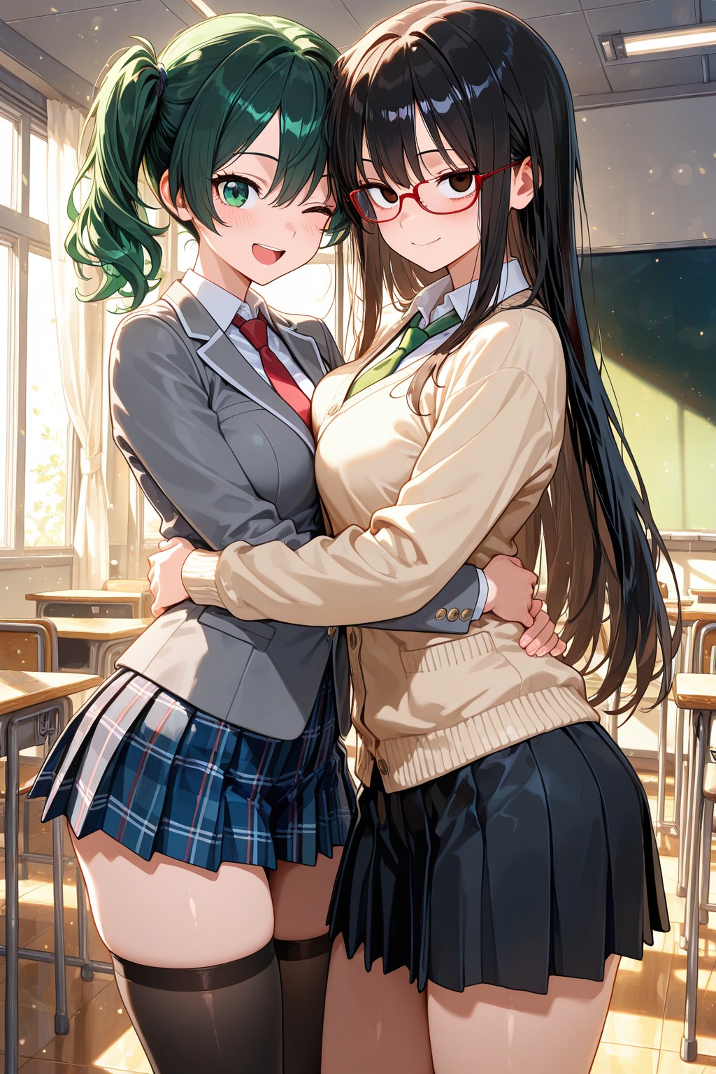 結月ちゃん&幸乃ちゃん✨ | の人気AIイラスト・グラビア