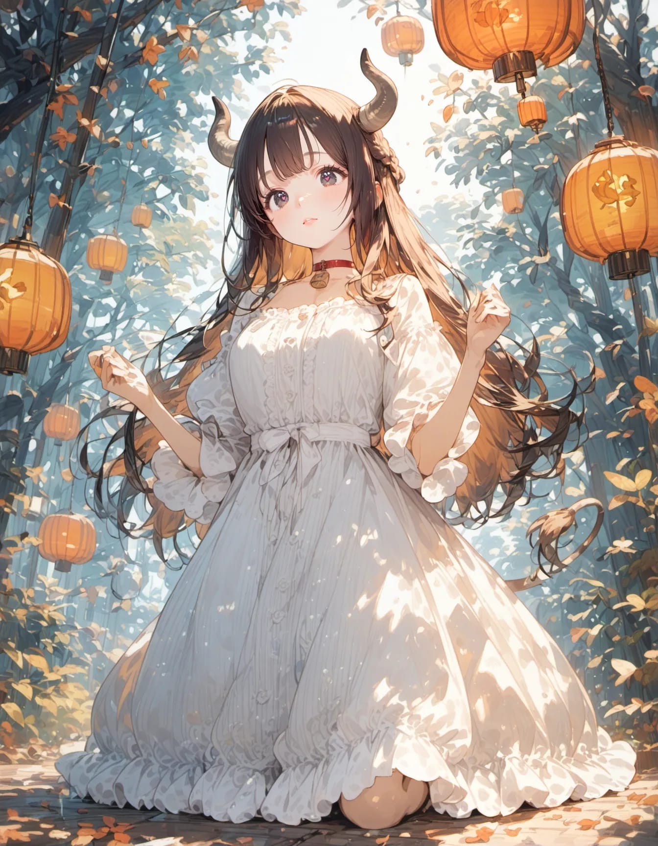 Lanterns for the Little Devil | の人気AIイラスト・グラビア