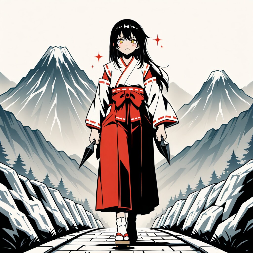 歩き巫女 | の人気AIイラスト・グラビア