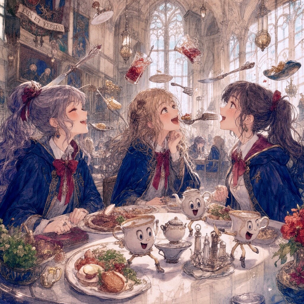 魔法学校の食堂