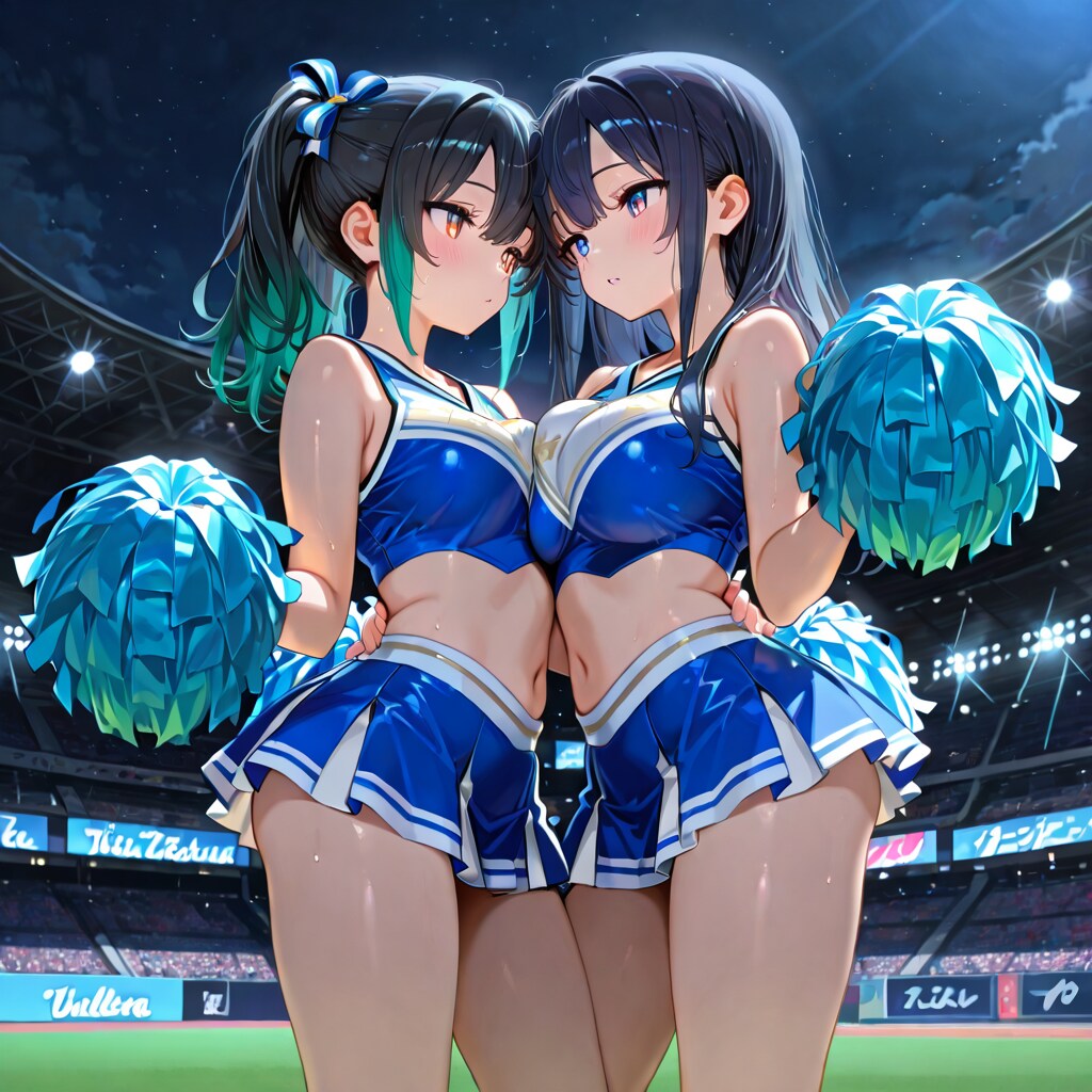 同じチアのチームの仲良し二人組