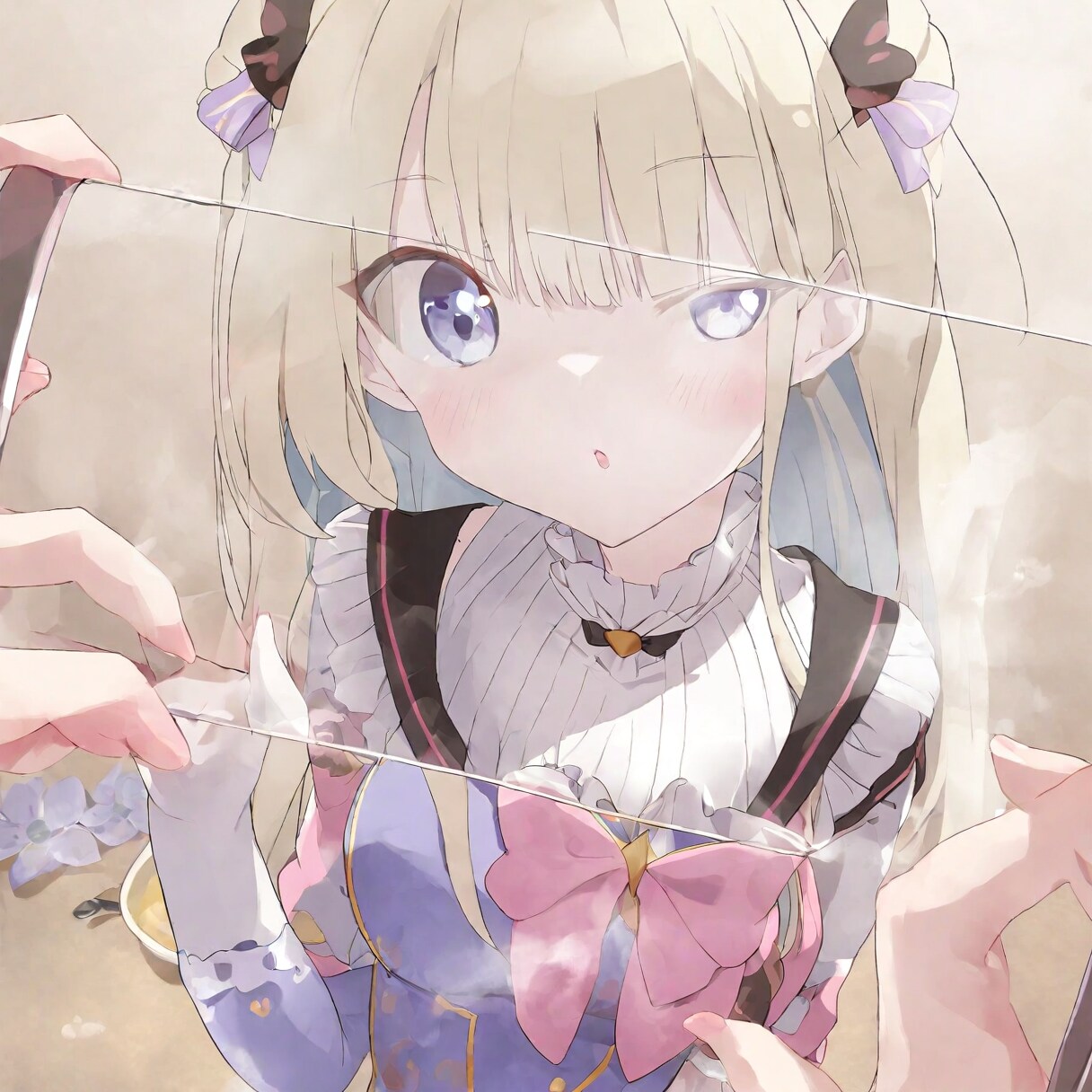 ガラスと女の子 | の人気AIイラスト・グラビア