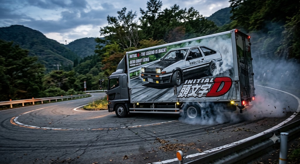 🚛頭文字Dの宣伝トラック