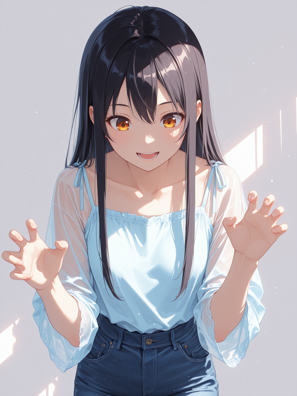 手で髪を束ねる行為2日目です✨