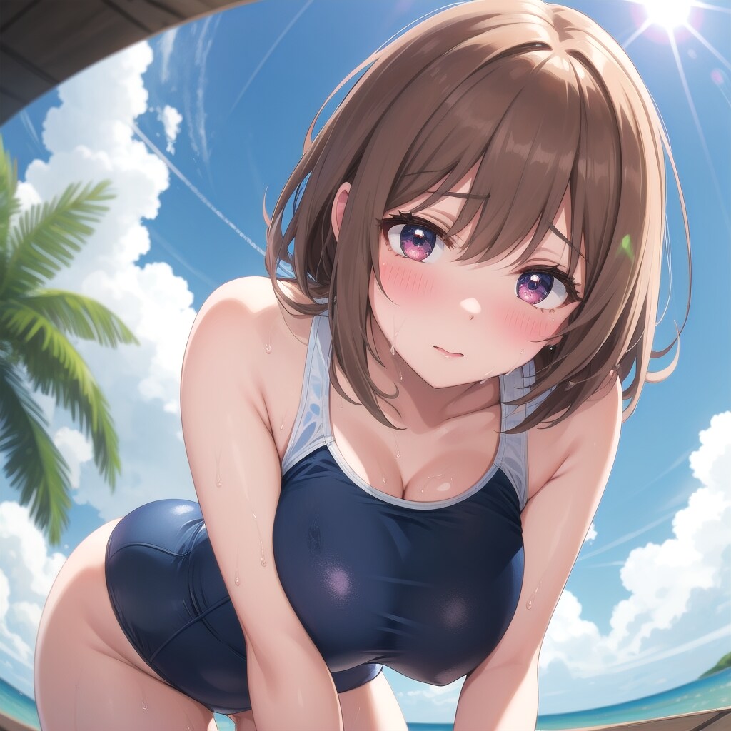 暑い夏の日【魅力的な汗】