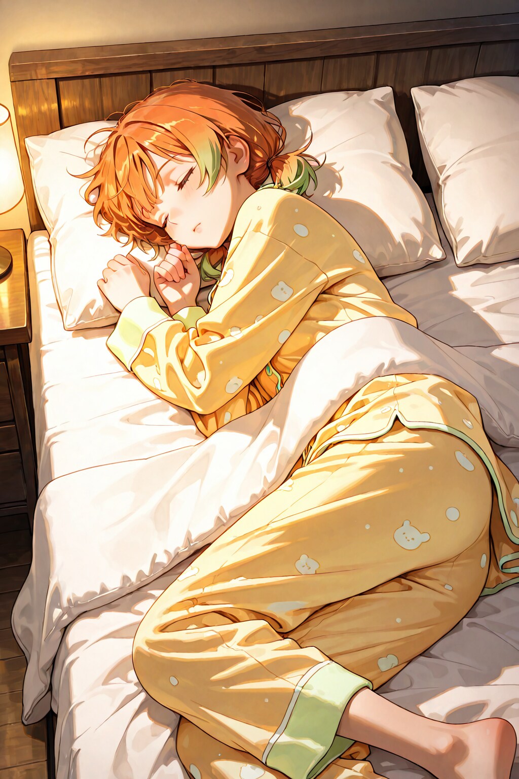 寝ます（てかもう寝てる）
