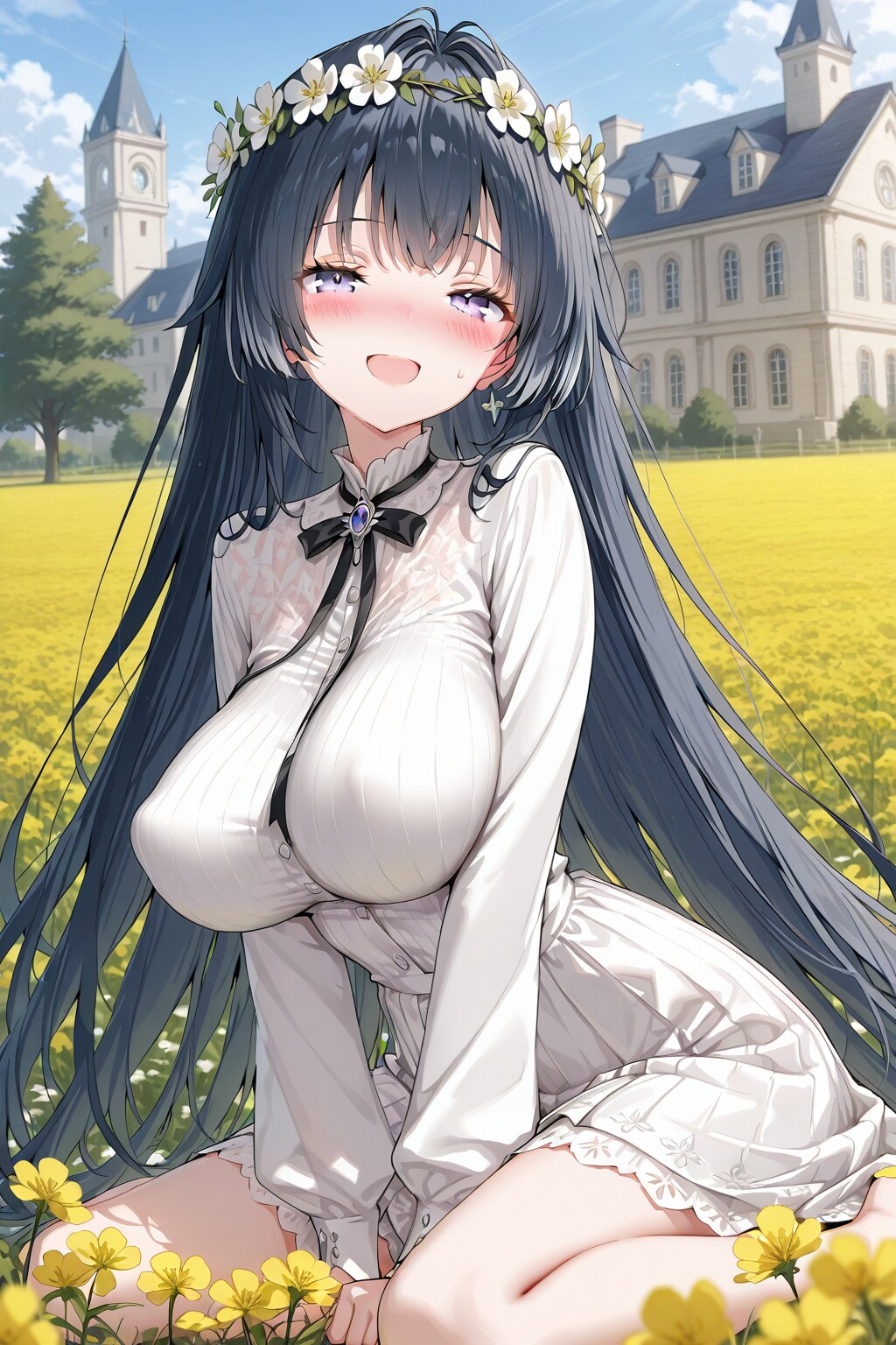 菜の花の庭園