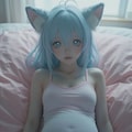 ピンクの水着×妊婦 7枚目