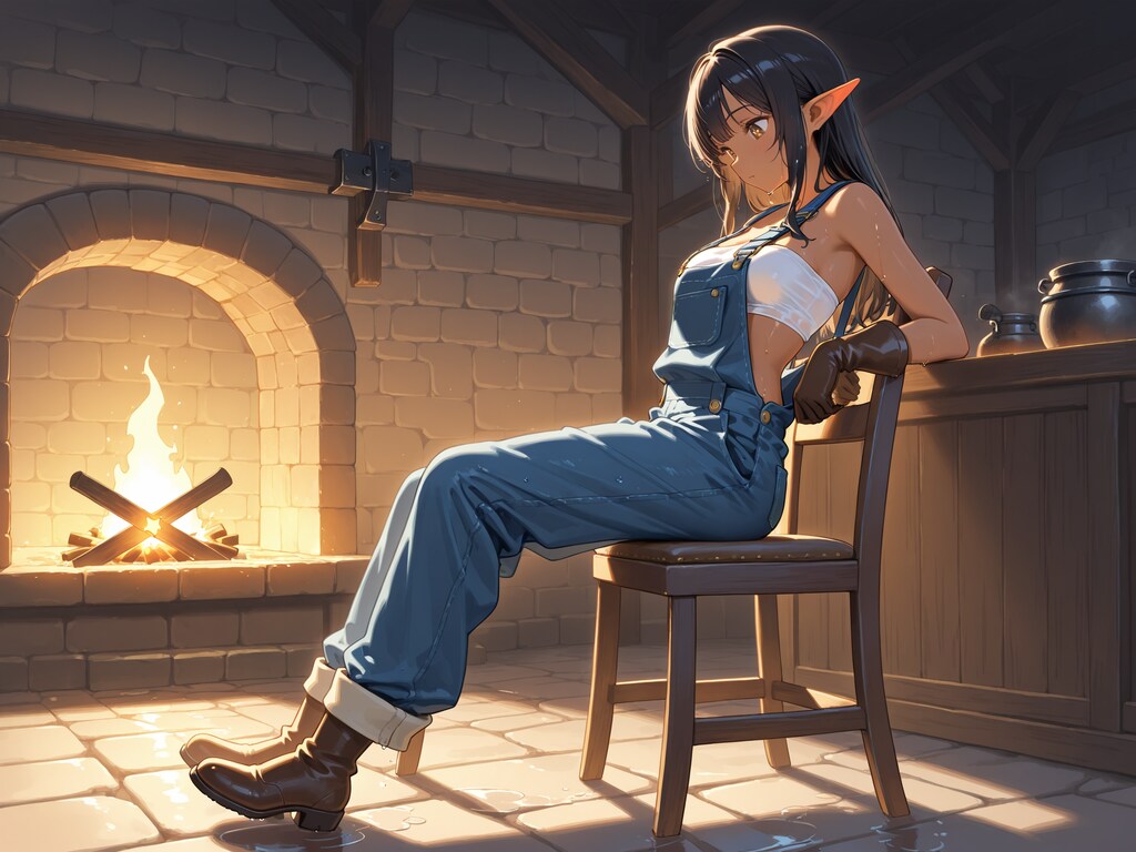 ダークエルフの鍛冶屋