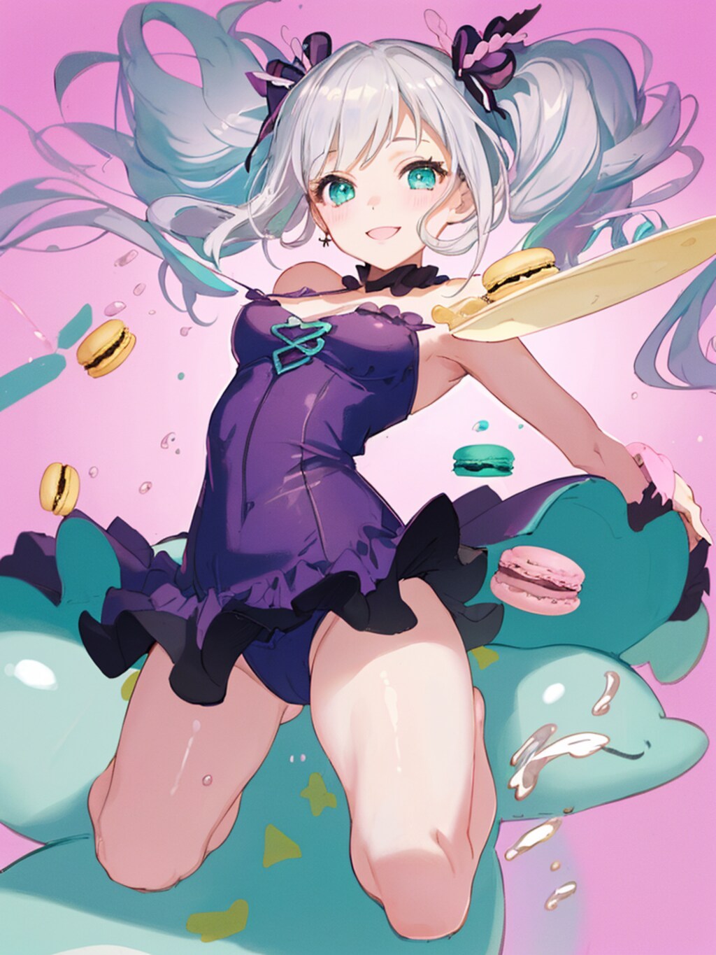 マカロンは甘いお菓子です。