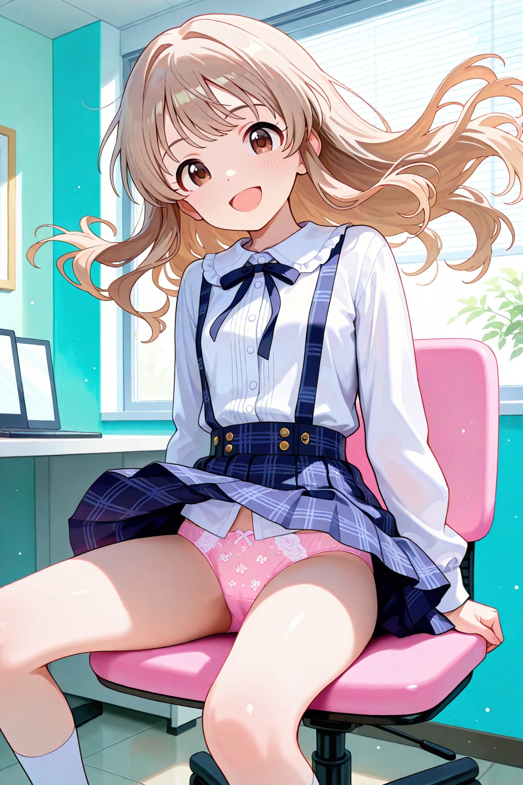 椅子に座る