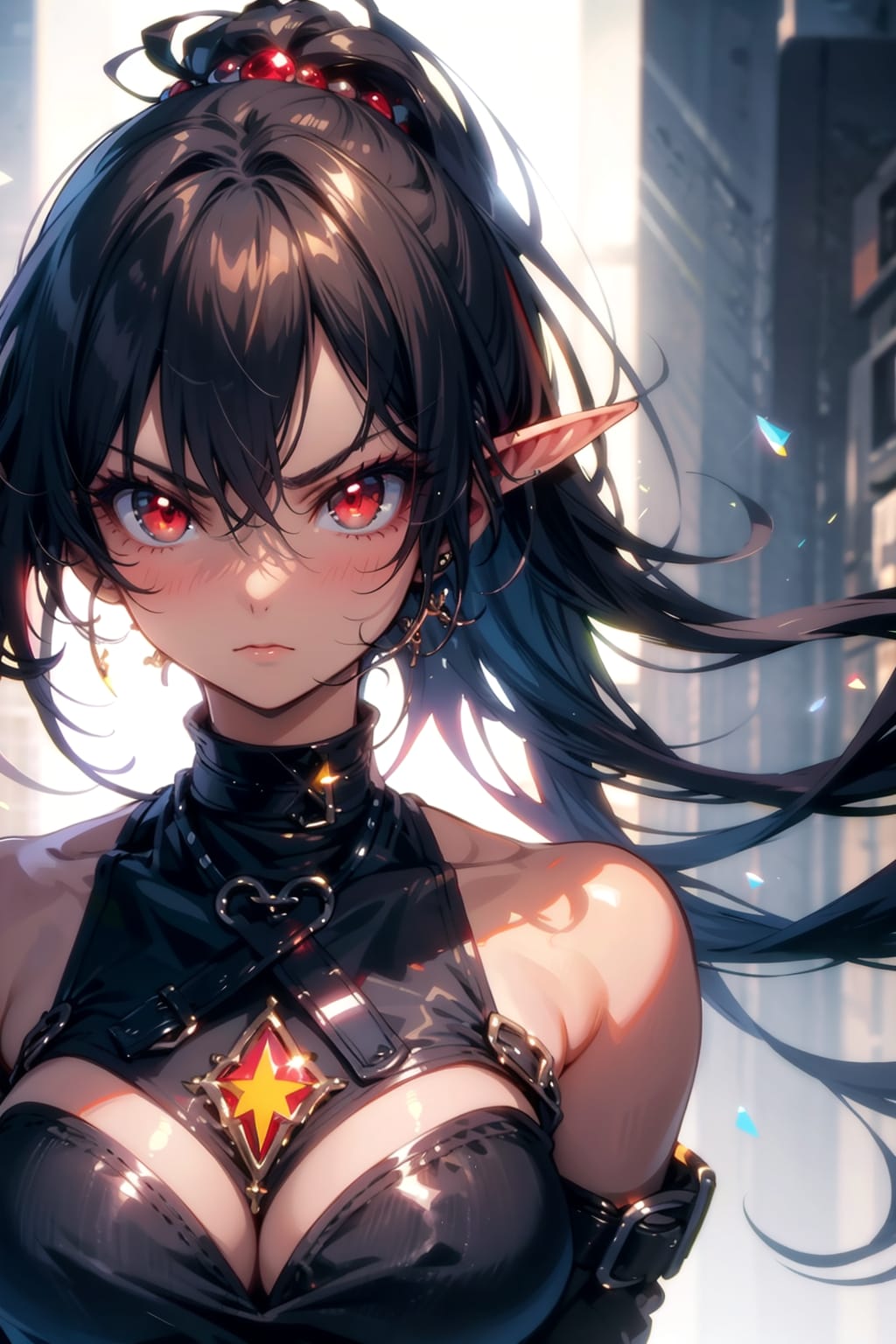 睨み | の人気AIイラスト・グラビア