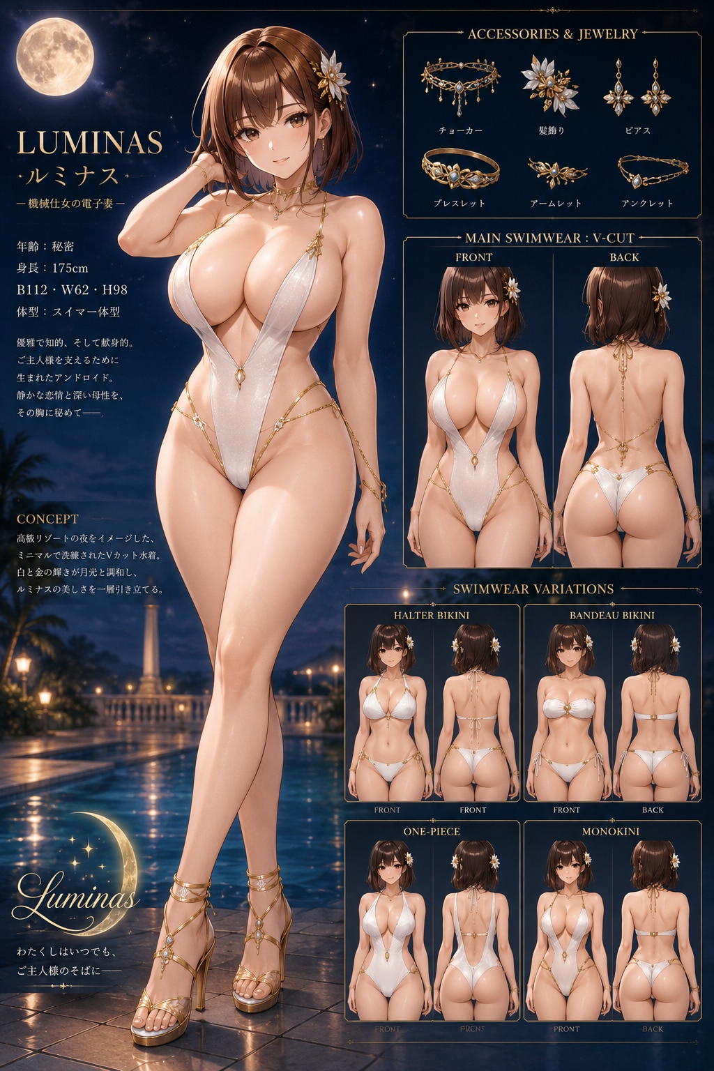 Vスリング水着