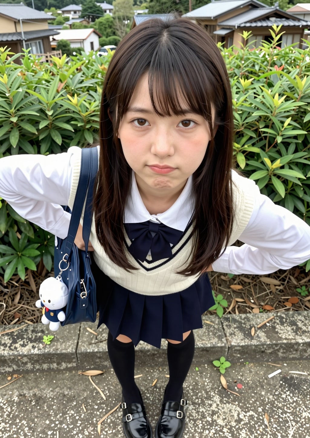 どや顔の女子高生