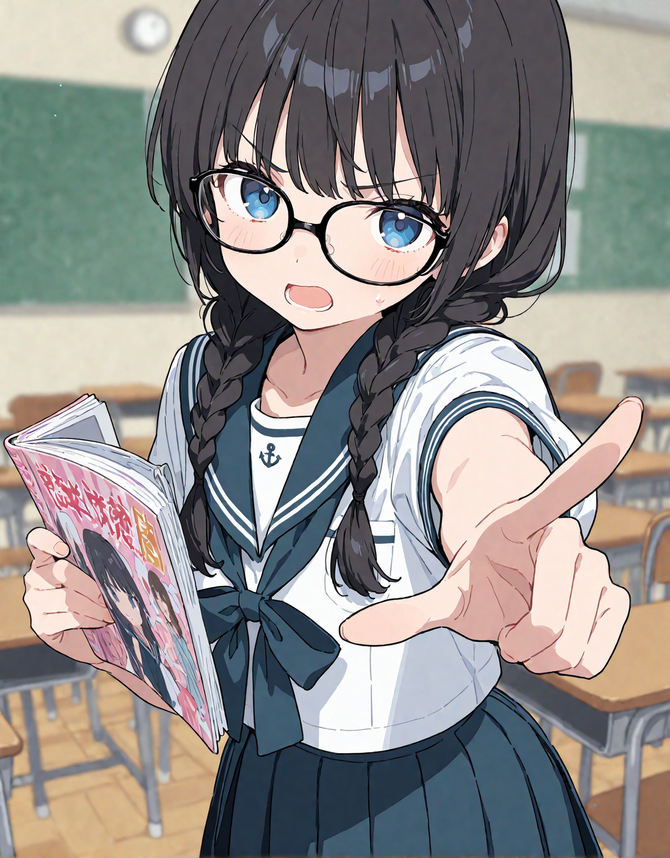学校にこんなものを持ち込んで! ……(熟読) 没収します!!