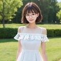 総レースドレスがいいなぁ〜眼鏡と女子高校生 2枚目
