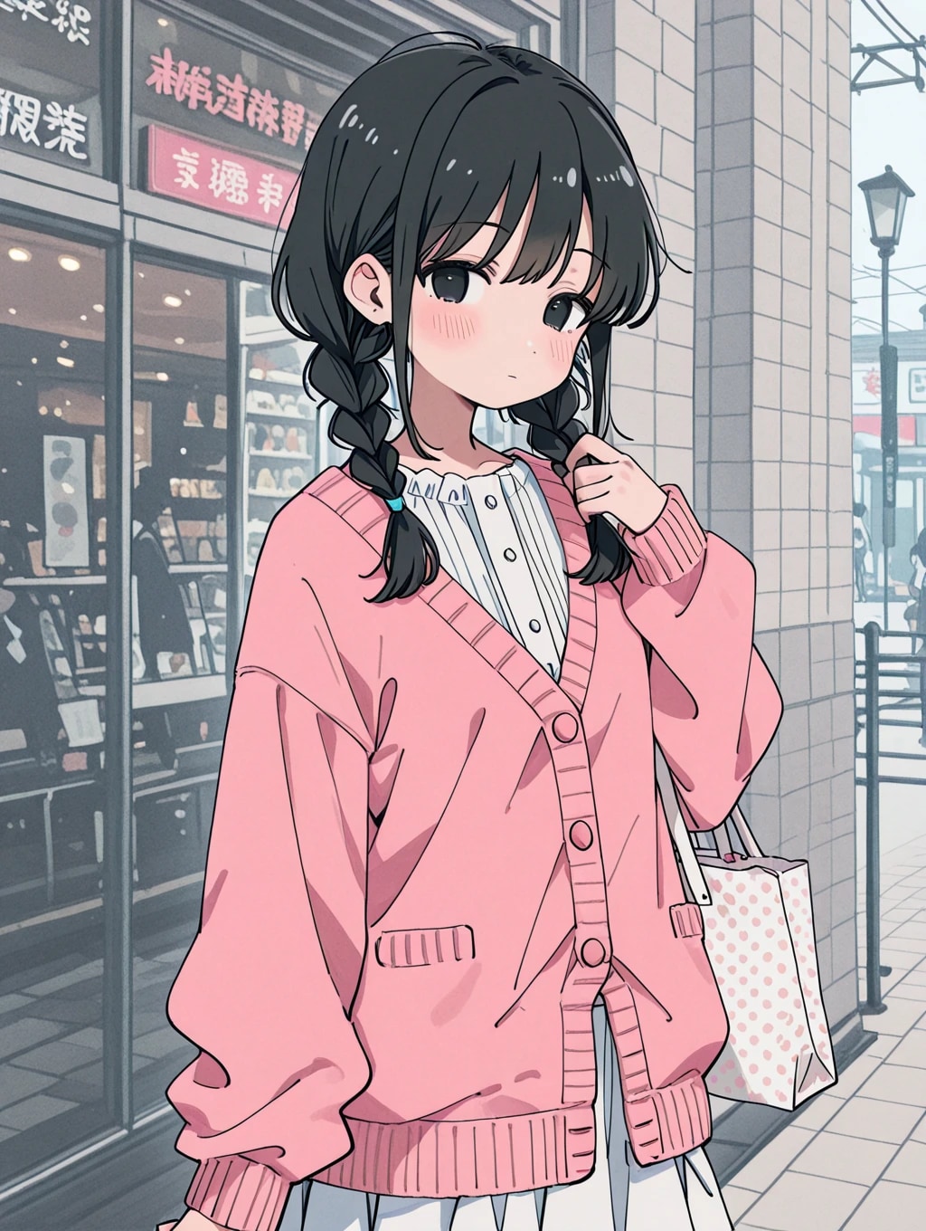 買い物に出かけた、秋野みのり