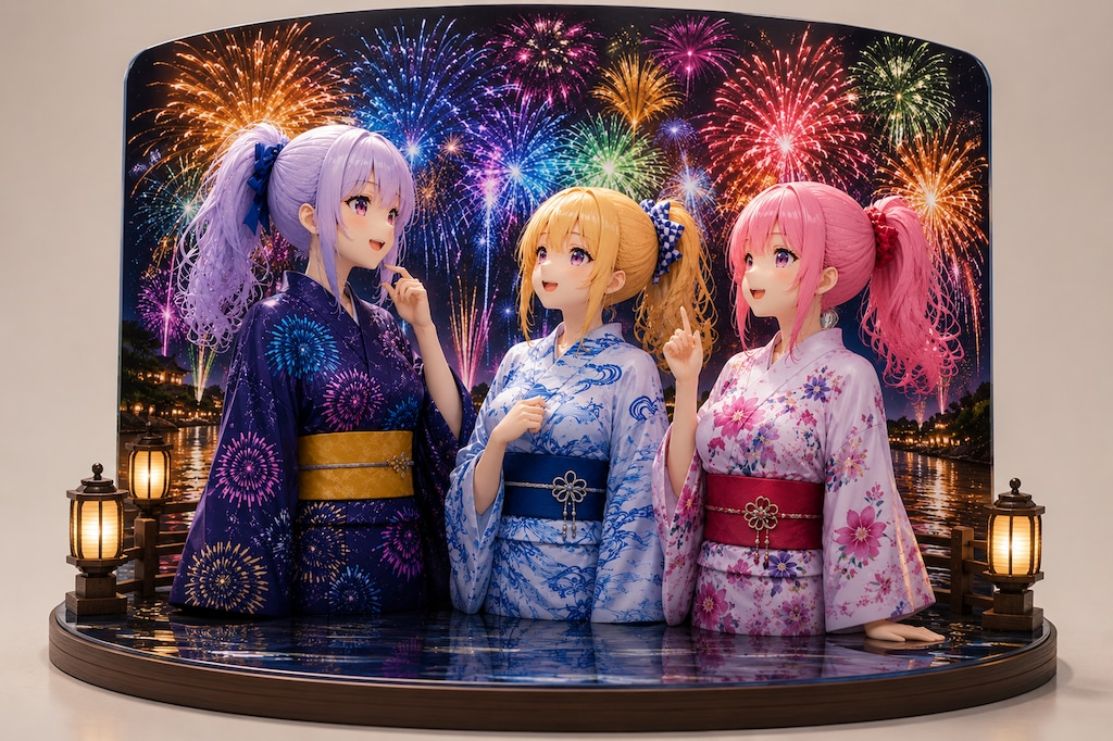 花火大会と屋台