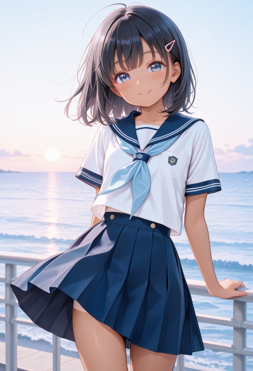 黒髪の美少女(386)