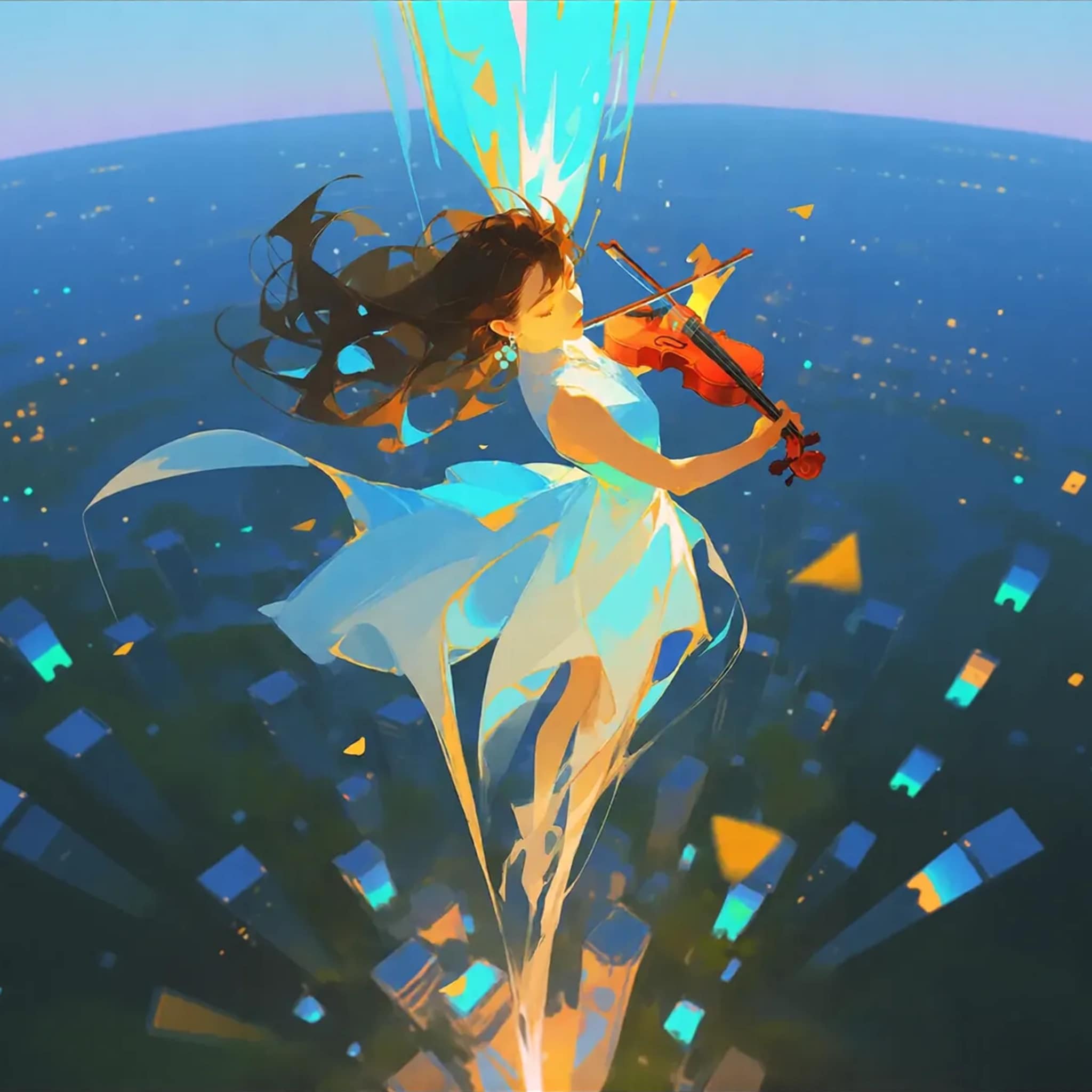 “街に響け、君の音色” | の人気AIイラスト・グラビア