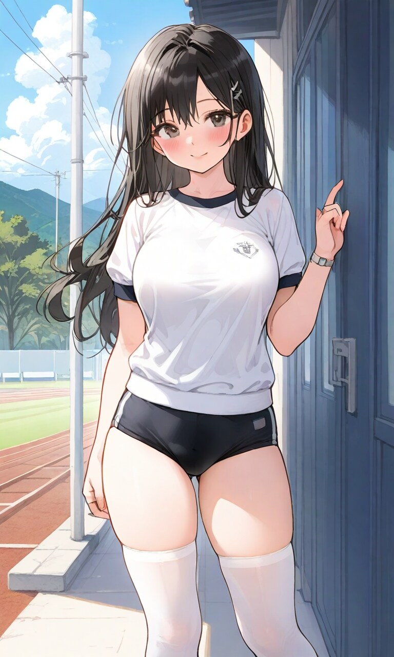 ブルマ姿のクロハさん