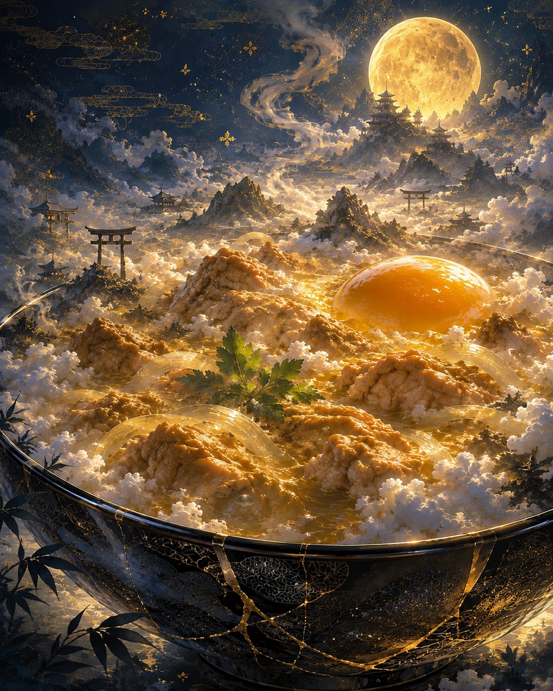 『月雲親子丼』