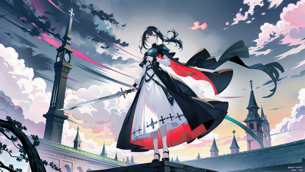 見下ろす戦乙女