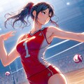 バレーボール女子1(ImageCreator) 3枚目
