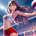 バレーボール女子1(ImageCreator) 2枚目