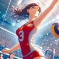 バレーボール女子1(ImageCreator) 12枚目