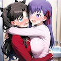 遠坂凛、間桐桜/Rin Tohsaka，Sakura Matou  Fate stay night 2枚目