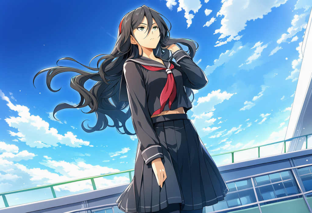 不意な風に煽られて