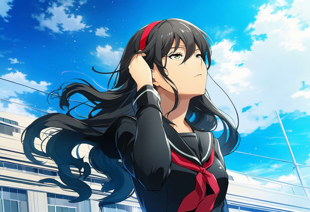 不意な風に煽られて