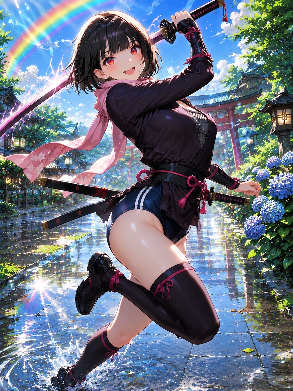 忍ルマ見参 ~ 黒髪ボブのブルマ娘１２８ ~