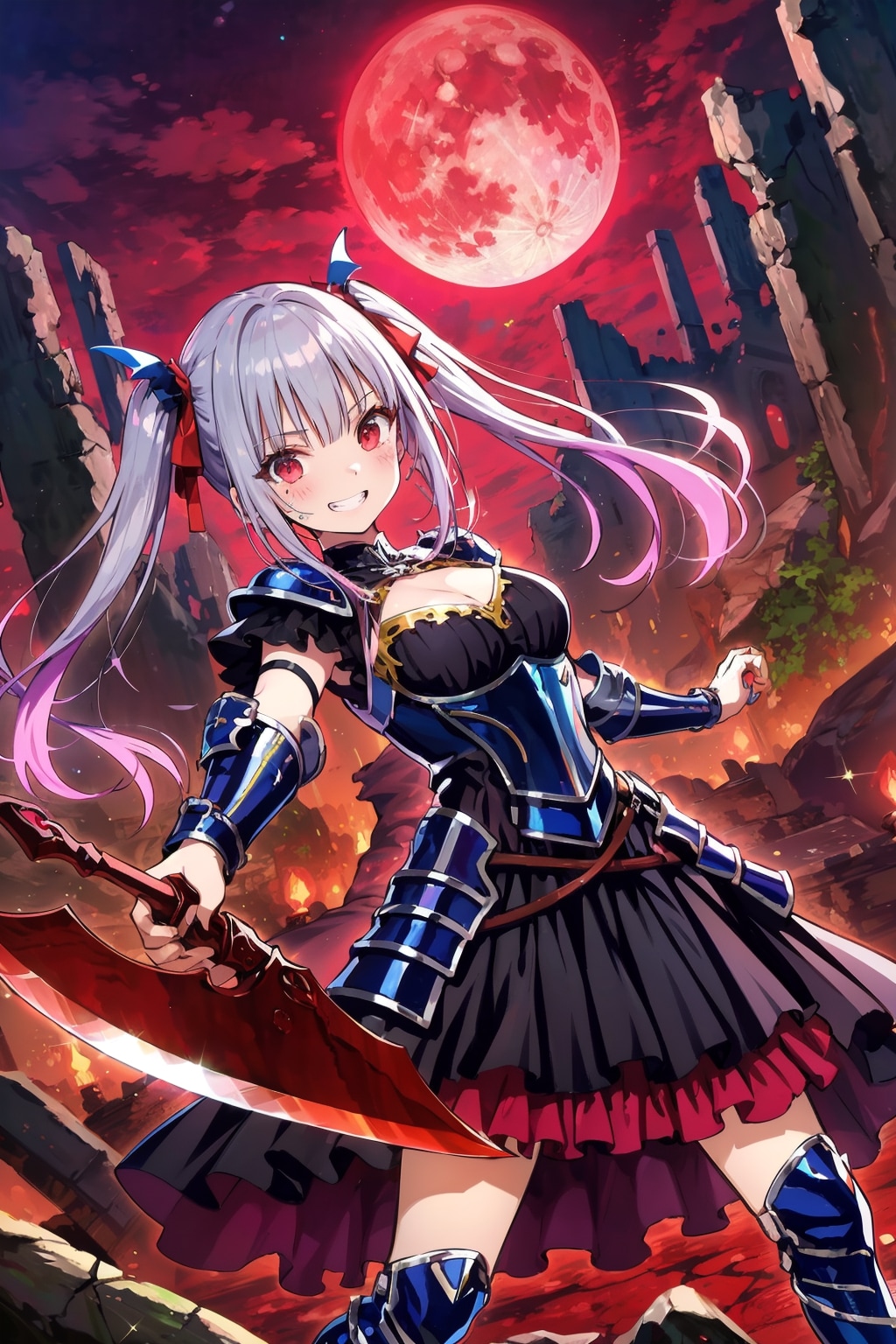 紅い月と死神剣士