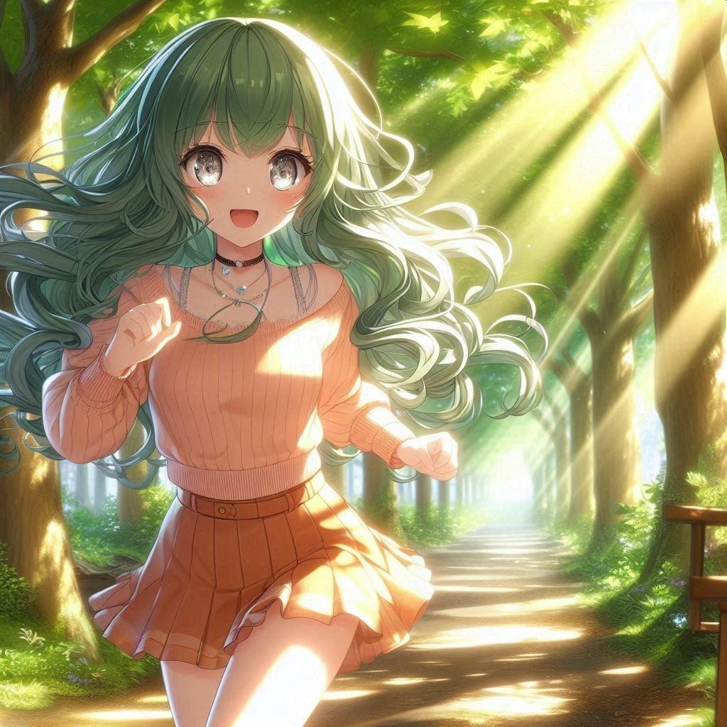 山道で出会った女の子