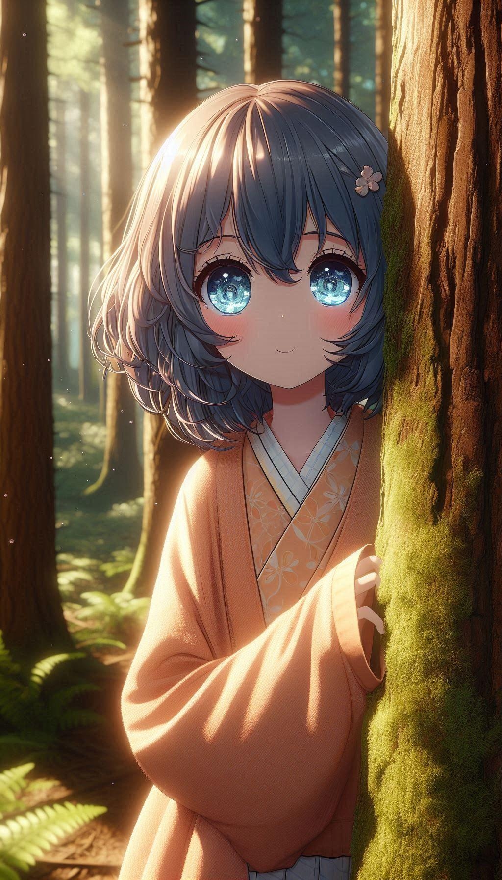 山道で出会った女の子