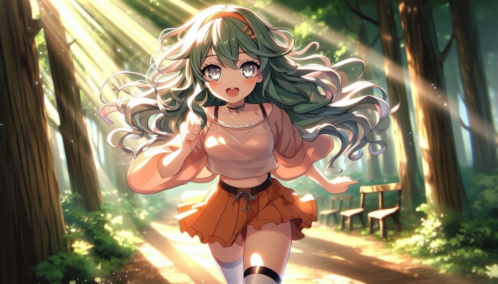 山道で出会った女の子