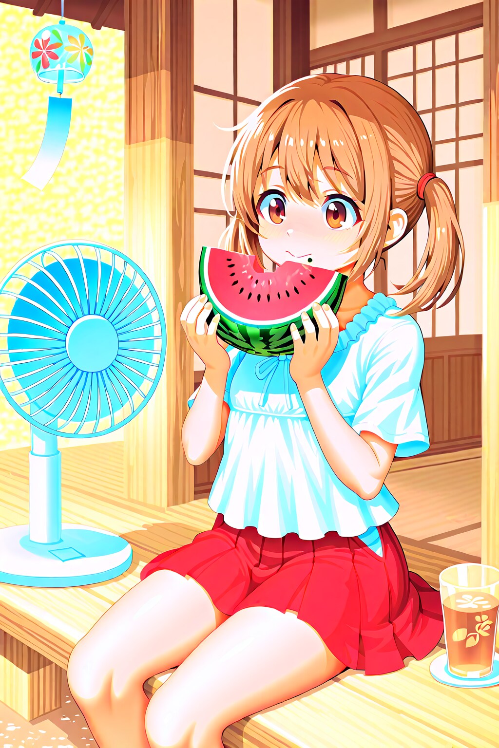 西瓜を食む少女、ある夏の思い出。