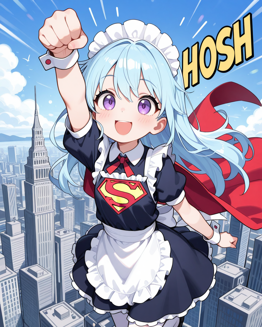 [がぞうどうぞ]　鳥だ！！飛行機だっ！！いや、スーパーメイドだぁ！！