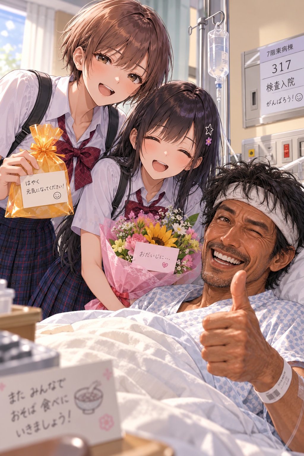 おっさん元気元気ぃー