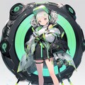 ライトグリーンなサイバーパンク魔法少女 10枚目