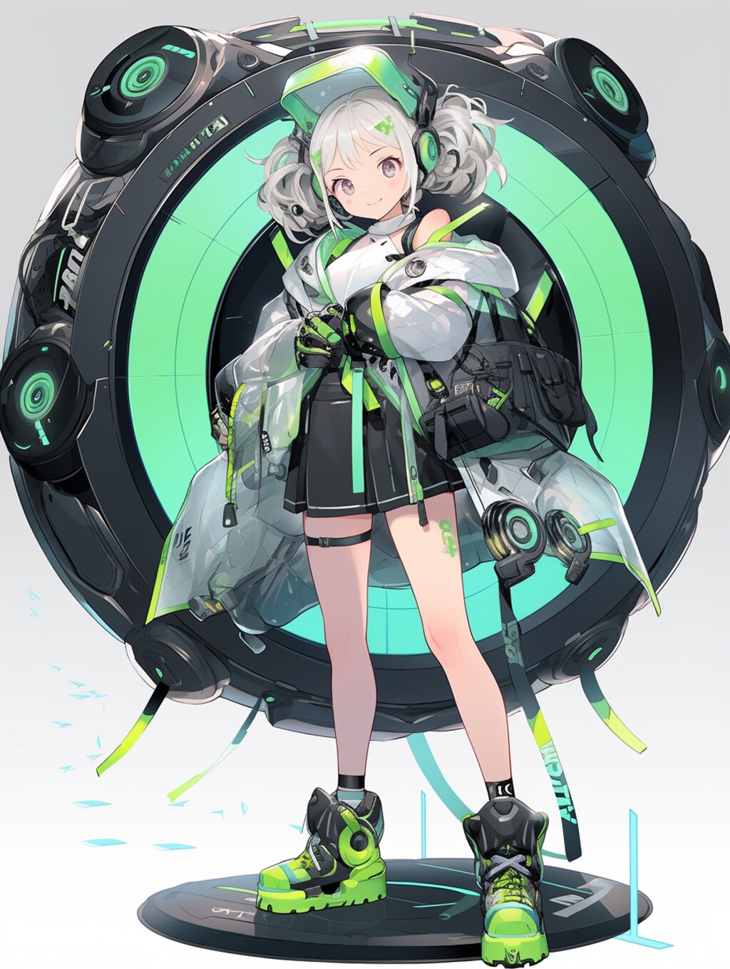 ライトグリーンなサイバーパンク魔法少女