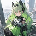 ライトグリーンなサイバーパンク魔法少女 8枚目